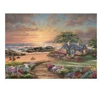 Puzzle 1000 pièces : Thomas Kinkade : Cottage en Bord de mer Schmidt G