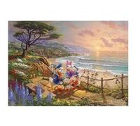 Puzzle 1000 pièces - Thomas Kinkade : Donald et Daisy - Un après-midi de canard multicolore G