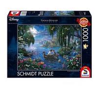Puzzle 1000 pièces : Thomas Kinkade : La Petite Sirène et le Prince Eric, Disney Rouge G