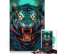 Puzzle 1000 pièces Tiger Savage Mode pour Adolescents, Jeu de logique, Passe-Temps Calme, découpe précise, Cadeau raffiné 50x75cm