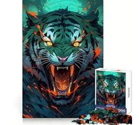 Puzzle 1000 pièces Tiger Savage Mode pour Adolescents, Jeu de logique, Passe-Temps Calme, découpe précise, Cadeau raffiné 50x75cm