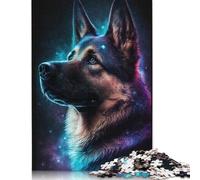 Puzzle 1000 pièces Tigre Blanc Galaxie pour Adultes, Jeu éducatif en Papier pour Adolescents Adultes (1000 pièces, 38 x 26 cm)