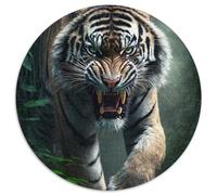 Puzzle 1000 pièces Tigre de la Jungle : ce Puzzle de 1000 pièces développe la Coordination œil-Main, idéal comme Cadeau d'anniversaire (67,5 x 67,5 cm)