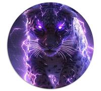 Puzzle 1000 pièces Tigre des Montagnes mystiques, Puzzle Rond en Papier, Casse-tête Stimulant pour Adolescents, soirée de Jeux en Famille (67,5 x 67,5 cm)