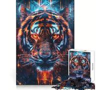 Puzzle 1000 pièces Tigre et rituel ancestral pour Adolescents, idéal pour stimuler la mémoire et se détendre Cadeau Parfait pour Les fêtes (50x75cm)