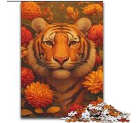 Puzzle 1000 pièces Tigre mystérieux, idéal pour Les Adolescents, Les Liens familiaux, Les Casse-têtes et Les décorations d'intérieur DIY (Taille 50x75cm)