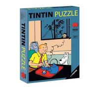 Puzzle 1000 pièces Tintin en Train de Prendre Son thé + Poster 48x67cm (81557)