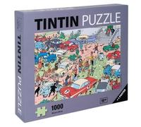 Puzzle 1000 pièces Tintin, Le Rallye de Moulinsart + Poster 68x48cm (81566)