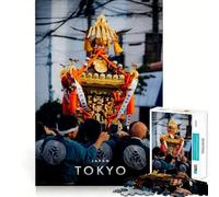 Puzzle 1000 pièces Tokyo Tradition Découpe soignée Décoration Logique Jeu de réflexion Calme Temps de Jeu Décoration de Noël Cadeau (50x75cm)