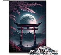 Puzzle 1000 pièces Torii Japonais en Bois, Casse-tête Stimulant pour Adolescents, Jeu interactif Familial 1000 pièces(50x75cm)