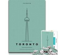 Puzzle 1000 pièces Toronto Ontario pour Adultes et Adolescents, Jouets éducatifs, Jeux en Famille, Cadeau d'anniversaire, 38x26cm