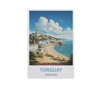 Puzzle 1000 Pièces,Torquay, Angleterre, Plage,Puzzle 1000 Pieces Jeu De Famille Amusant pour Enfants Adultes(75x50cm)-FW92