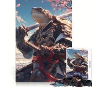 Puzzle 1000 pièces Tortue Samouraï Sakura pour Adultes, Jeu de logique Fine, Loisirs, Bords Nets, Objet de Collection (38x52cm)