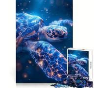 Puzzle 1000 pièces Tortues Marines, Odyssée Cosmique, pour Adultes, Smart Reason Toy Home Enjoy Sharp Edge, Article de Noël (38x26cm)