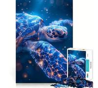 Puzzle 1000 pièces Tortues Marines, Odyssée Cosmique, pour Adultes, Smart Reason Toy Home Enjoy Sharp Edge, Article de Noël (38x26cm)