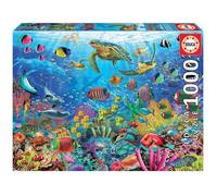 Educa Borrás – Puzzle Tortues au Paradis – 1000 pièces, 68 x 48 cm – À partir de 14 ans (19266)