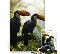 Puzzle 1000 pièces Toucan Jungle Duo pour Adultes entraînement cérébral, Passe-Temps paisible, découpe Laser, Cadeau Symbolique (38x52cm)