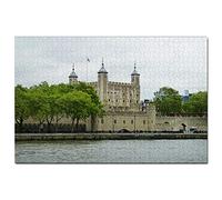 Puzzle 1000 pièces Tour de Londres Grande-Bretagne Angleterre Puzzle Adulte Jeu Graphique Voyage Souvenir 26x38CM