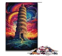 Puzzle 1000 pièces Tour penchée de Pise Italie Puzzle pour Adultes Convient aux Couples et aux Adolescents de 14 Ans et Plus 1000 pièces (38 x 26 cm)