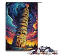 Puzzle 1000 pièces Tour penchée de Pise Italie Puzzle pour Adultes Convient aux Couples et aux Adolescents de 14 Ans et Plus 1000 pièces (38 x 26 cm)