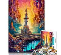 Puzzle 1000 pièces Tours Étonnantes Puzzle 1000 pièces pour Ados et Adultes avec Affiche et fiche de Questions-réponses (à partir de 14 Ans) (26x38cm)