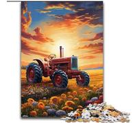 Puzzle 1000 pièces Tracteur coloré, Puzzle Difficile pour Adultes, Interaction familiale et Cadeau Amusant, Design Abstrait Dynamique (Taille 50x75cm)