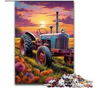 Puzzle 1000 pièces Tracteur coloré Puzzles pour Adultes 1000 pièces Idéal pour et s'amuser en Famille - Cadeau Parfait pour Les Vacances, Les Anniversaires Taille : 38x26cm