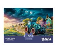 Puzzle 1000 pièces Tracteur sur la Route de Campagne extrêmement Difficile pour Adultes - Style Paysage Rural, Jeu éducatif Anti-Stress 70x50cm/1000pcs