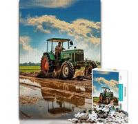 Puzzle 1000 pièces Tracteurs Puzzles 1000 pièces pour Adolescents Jouets et Jeux éducatifs pour Adultes et Adolescents (38x26cm)