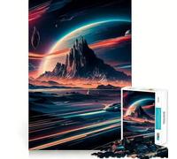 Puzzle 1000 pièces Trafic Spatial pour Adolescents, Jeu de logique Robuste, Loisirs Amusants, Bords Nets, Objet de Collection 38x52cm