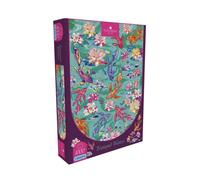 Gibsons - Tranquil Waters Puzzle 1000 pour Adultes - Illustration d'un étang à carpes koï stylisé, peuplé de Poissons et de nénuphars en Fleurs - Dimensions 68 x 49 cm - Fabriqué au Royaume Uni