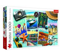 Puzzle 1000 Pièces Trefl - Cartes Postales De Fêtes