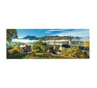 Puzzle 1000 pièces - TREFL - Lac Schliersee - Panoramique - 97x34 cm - Multicolore