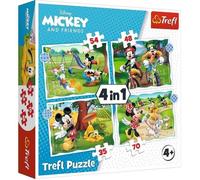 Trefl 4 Puzzles en 1 - Disney: La Bonne Journée de Mickey Mouse