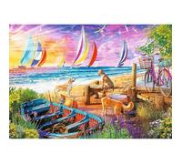 Puzzle 1000 pièces - TREFL PRIME - Vue sur les Voiliers - Unlimited Fit Technology