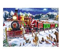Puzzle 1000 pièces - Trefl - Technologie Unlimited Fit - Le train Express du Père Noël