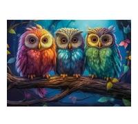 Puzzle 1000 pièces : Trois petits hiboux