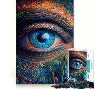 Puzzle 1000 pièces Troisième Œil Espace pour Adultes, Cadeau pour renforcer Les Liens, se Souvenir, Passer Un Moment Serein, qualité supérieure, Article de Noël 38x52cm