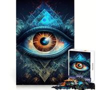 Puzzle 1000 pièces Troisième Œil pour Adultes, Un Jeu de logique Pure, Un Cadeau paisible et réconfortant 38x52cm