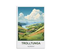 Puzzle 1000 pièces, Trolltunga Norvège, Puzzles en Papier adaptés aux Adultes, Enfants et familles, Jeux de Puzzle Anti-Stress 70 x 50 cm