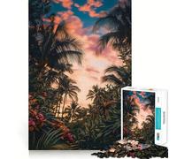 Puzzle 1000 pièces Tropical Premium Découpé Jeu de Jeu et d'Éveil, Jouet de Détente et de Bien-être, Cadeau d'anniversaire Amusant (38x26cm)