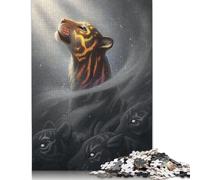 Puzzle 1000 pièces « Trouvez-Moi Le Tigre » pour Adultes, Jeu éducatif en Bois pour Enfants (75 x 50 cm)