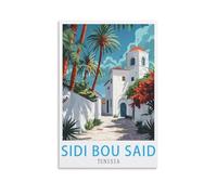 Puzzle 1000 pièces Tunisie Sidi BOU Saids, Puzzle en Bois de 1000 pièces, Jouet éducatif pour Adultes et Enfants, Jeu de détente Familial, 38 x 52 cm