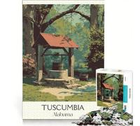 Puzzle 1000 pièces Tuscumbia Alabama | Collection d'artistes en décoration murale Beaux-Arts Vacances anti-stress à la maison Se détendre 75x50cm