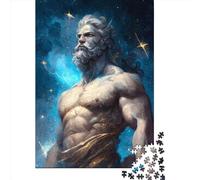 Puzzle 1000 Pièces Un Dieu et la Nuit Étoilée pour Adultes et Adolescents Puzzle en Bois Jeu Éducatif Défi Jouet Cadeau d'anniversaire 1000 Pièces (75x50cm)