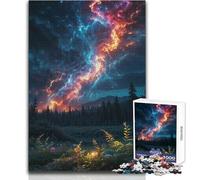 Puzzle 1000 pièces « Une tempête Fait Rage au-Dessus d'un Lush Toy » - Jeu intellectuel et éducatif pour Un Père Noël Secret - Dimensions : 38x52cm