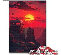 Puzzle 1000 pièces « Une Vue de l'enfer » en Bois, Casse-tête Stimulant pour Adolescents, soirée de Jeux en Famille Amusante, 1000 pièces(50x75cm)