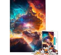 Puzzle 1000 pièces Univers coloré Stimule Le Cerveau Activité familiale Jeu Pratique pour Les 14 Ans et Plus Format 38x26cm