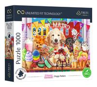 Trefl Puzzle 1000 pièces Chien Peekers Unlimited Fit Technology