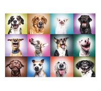 Trefl Puzzle Prime Têtes De Chiens Drôles 1000 Unités